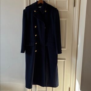 Perry Ellis navy Pea Coat with Gold Buttons